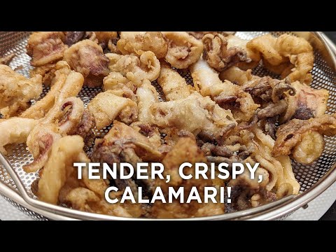 Видео: Как приготовить кальмары - очень нежные, хрустящие и вкусные (не резиновые!!)