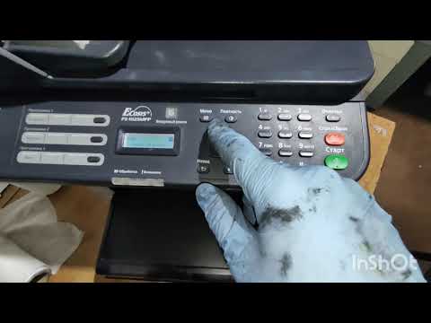 Видео: Kyocera FS-1025 профилактика, треск, бледная печать