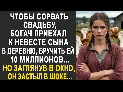 Видео: Чтобы сорвать свадьбу, богач приехал к невесте сына в деревню. Но заглянув в окно дома, он застыл...