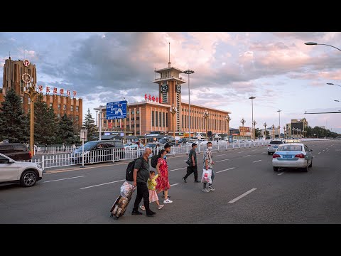 Видео: Прогулка по улицам Цицикар, Северо-Восточный Китай.