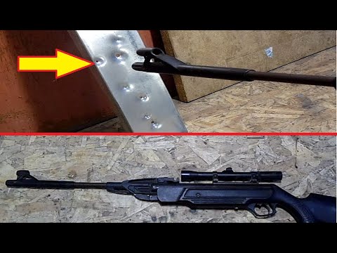 Видео: ПРОБИВАЕТ СТАЛЬ!!! Замена пружины на пневматической винтовке, сравнение пробивной способности мр512