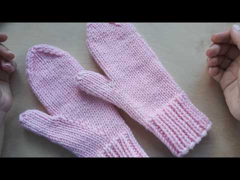 Видео: AlinaVjazet. Варежки из толстой пряжи. Подробный мастер-класс