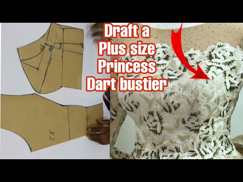 Видео: Как раскроить бюстье с вытачкой для проймы, используя размеры plus size