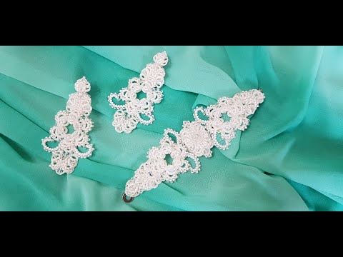 Видео: ФРИВОЛИТЕ / БРАСЛЕТ и СЕРЬГИ / Обзор / Frivolite