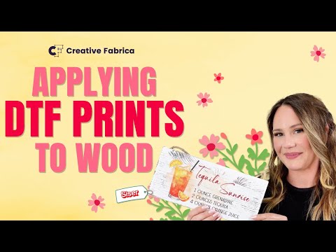 Видео: Нанесение DTF-принтов на дерево 🤩 Эксклюзивные пасхальные промо-принты DTF от Creative Fabrica и ...