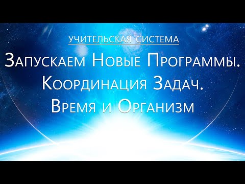 Видео: Учительская система - Запускаем Новые программы. Координация задач. Время и Организм