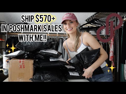 Видео: 44 доллара (цена указана заранее)! Отправьте мне товар на сумму 570 долларов с продаж на Poshmark...