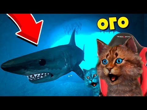 Видео: ЭТА АКУЛА ОХОТИТСЯ НА НАС В ROBLOX @kotik-igroman и @Kotenok-Like