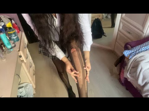 Видео: АСМР Рву Колготки / достала школа 🐾 Tear tights