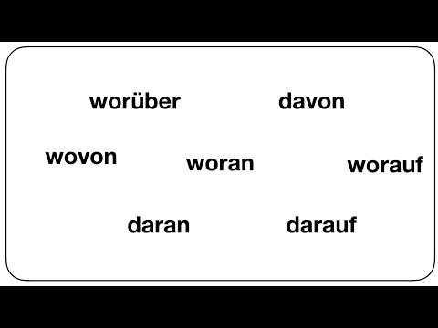Видео: Тайна worauf, darauf, worüber, darüber