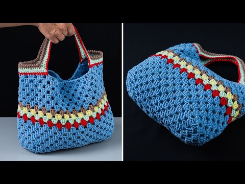 Видео: Очень простая сумка-тоут крючком для начинающих!