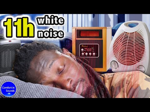 Видео: Белый шум, мгновенное засыпание, много звуков обогревателя для сна, учебы, сосредоточения