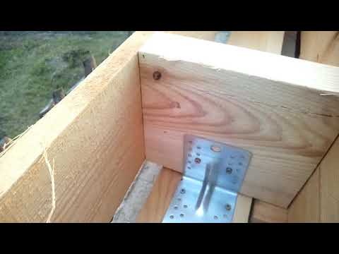 Видео: Баня. Потолок из опилкобетона.