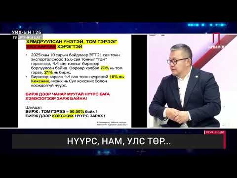 Видео: "Ярих өнцөг" нэвтрүүлгээр УИХ-ын гишүүн Ж.Золжаргал оролцлоо