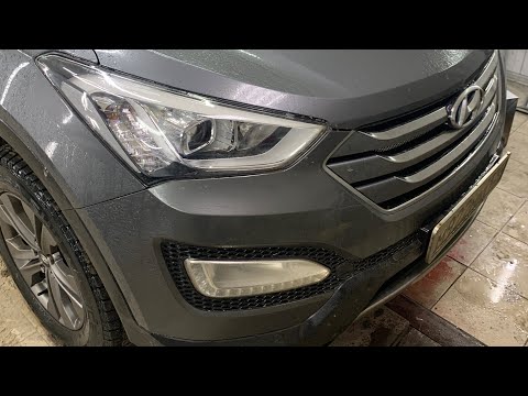 Видео: Hyundai Santafe - Установка лазерных линз от MTF
