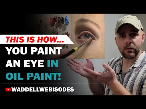 Видео: ВОТ КАК... Рисуют ГЛАЗ МАСЛЯНОЙ КРАСКОЙ!