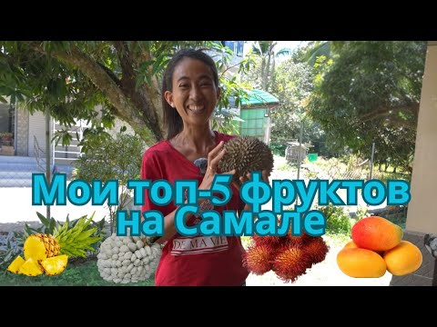 Видео: Мои Топ-5 фруктов на Самале./ My Top 5 fruits in Samal Island