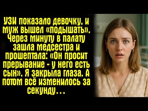 Видео: УЗИ показало девочку, и муж вышел «подышать». Через минуту в палату зашла медсестра и прошептала