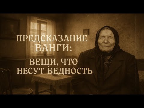 Видео: Предсказание Ванги, о котором молчали: вещи, что несут бедность