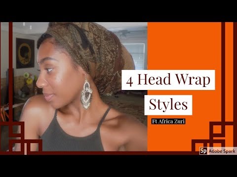 Видео: 4 быстрых и простых способа повязки на голову