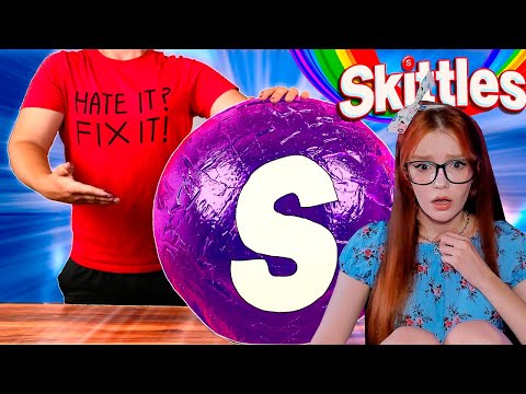 Видео: Я СДЕЛАЛ ГИГАНТСКИЙ SKITTLES ВЕСОМ 78 КИЛОГРАММ РЕАКЦИЯ ВАНЗАЙ