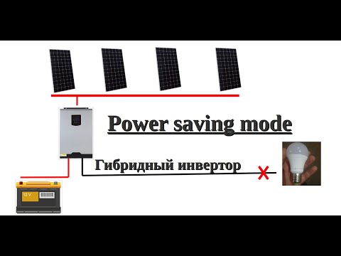 Видео: "Режим энергосбережения" у гибридного инвертора