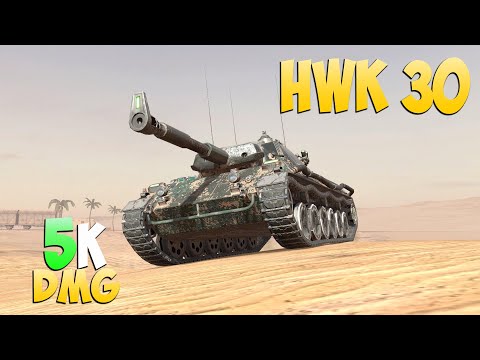Видео: HWK 30 - 5 Kills 5K DMG - Фатальная ошибка! - Мир Танков