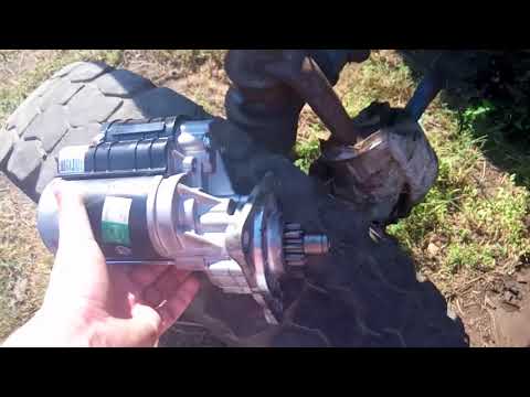 Видео: 29.08.18 Установка стартера напрямую на МТЗ 80  вместо ПД 10, без замены венца и плиты.