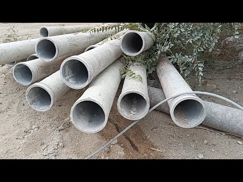 Видео: Очистка труб бетононасоса от застывшего раствора / Cleaning concrete pump pipes from concrete.