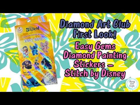 Видео: Первый взгляд на Diamond Art Club! – Новые наклейки с алмазной живописью Easy Gems – Stitch от Di...