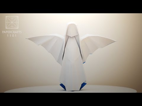 Видео: Origami Angel (Max Hulme) 折り紙 Oригами Oριγκάμι 折纸 摺紙 พับ 종이접기