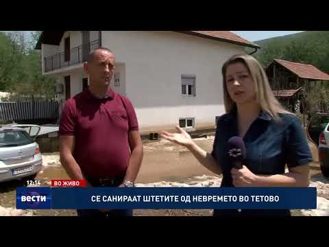 Видео: Се санираат штетите од невремето во Тетово