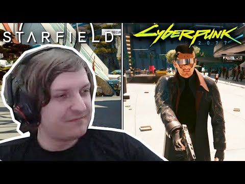 Видео: Шусс смотрит сравнение Starfield и Cyberpunk 2077