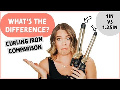 Видео: Сравнение плоек для завивки волос 1 дюйм и 1,25 дюйма // Hot Tools XL Barrel