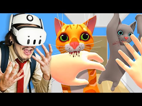 Видео: Непослушные КОТЫ Пытаются СЪЕСТЬ Меня! (Cat Cafe VR)
