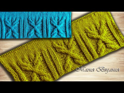 Видео: Резинка с косами от Хитоми Шида.  Узор № 246 из 250