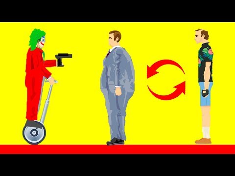 Видео: ШОК! БЕЗУМНЫЙ ДЖОКЕР МЕНЯЕТ ЛЮДЕЙ ТЕЛАМИ! ПРОШЕЛ САМЫЙ УГАРНЫЙ УРОВЕНЬ В ХЭППИ ВИЛС (Happy Wheels)