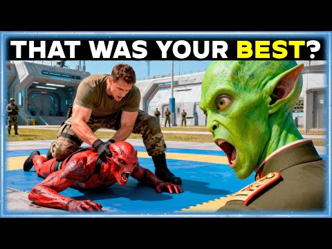 Видео: Полковник-инопланетянин назвал человека слабым... а затем наблюдал, как его ученик-высший упал на...