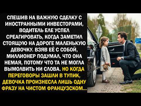 Видео: Спешив на важную сделку с иностранными инвесторами, водитель еле успел свернуть, заметив девочку...