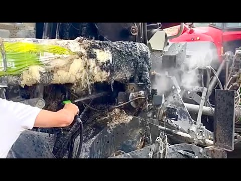 Видео: Уборка урожая завершена. Пресс-подборщик горит!