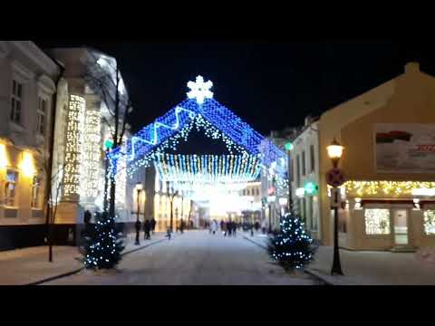 Видео: Предновогодний Гродно. Вечерняя иллюминация,ёлки - все это я покажу вам в этом видео.Присоединяйтесь