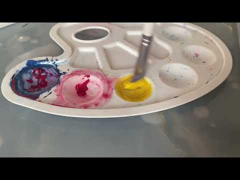 Видео: Acrylic буюу Нийлэн будгаар зураг зурах💜