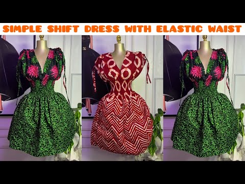 Видео: Как сшить это простое платье-футляр с эластичной талией и завязками на плечах