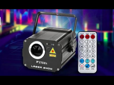 Видео: Управление китайским лазерным проектором с AliExpress по DMX. KYAOO Lasershow F2750/F2780/F2800.