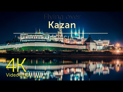Видео: Kazan, Republic of Tatarstan video 4K (UHD) & Relaxing Music | Казань, Республика Татарстан
