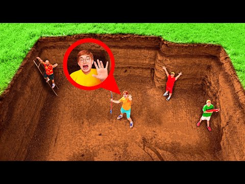 Видео: Кто Первый Выберется из ЯМЫ, Получит Деньги !