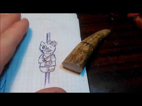 Видео: "Зомбокитти"(подвес на темляк ) " Zombie Kitty" (suspension on the lanyard).
