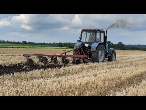 Видео: МТЗ 1221 з плугом 6 корпусів 35