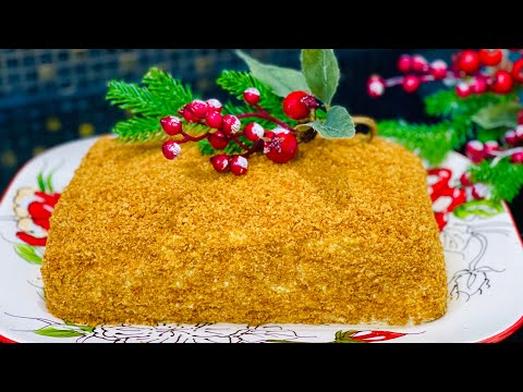 Видео: DELICIOUS  HONEY CAKE “MEDOVIK” for an hour 🎄🍯🐝ВКУСНЕЙШИЙ «МЕДОВИК» всего за 1 час к НОВОМУ ГОДУ