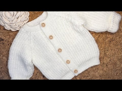 Видео: МК Вязание детской кофточки СНЕЖИНКА (от 1 до 4 месяцев) 2 часть!